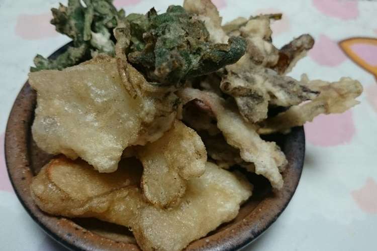 菊芋 イタドリ ヨモギ 春の山菜天ぷら レシピ 作り方 By 福井のおじじ クックパッド 簡単おいしいみんなのレシピが353万品