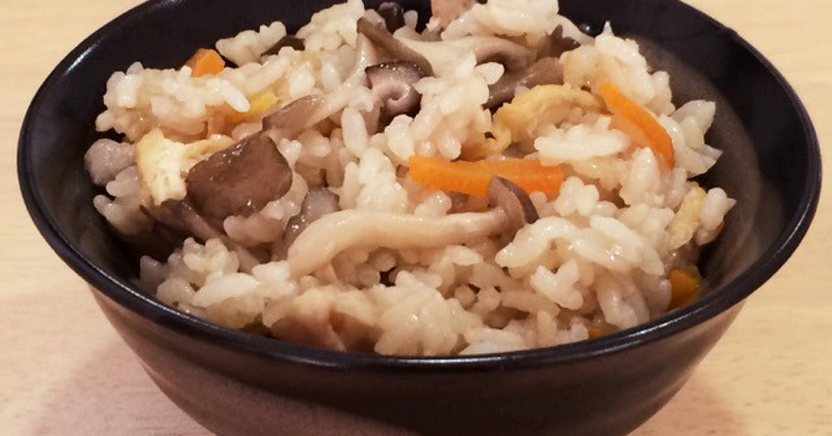 優しい味♡簡単☆きのこの炊き込みご飯 by ☆ひぐま☆ 【クックパッド】 簡単おいしいみんなのレシピが350万品