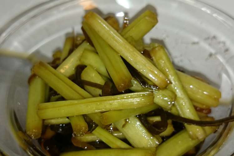 わさび茎の昆布漬け レシピ 作り方 By せいやん クックパッド