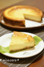 m生クリームなし濃厚ベイクドチーズケーキの写真
