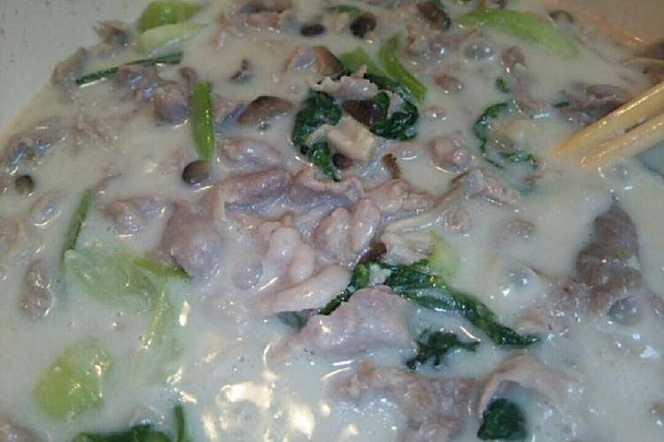 子供も喜ぶ チンゲン菜のクリーム煮 レシピ 作り方 By にゃちにゃち クックパッド 簡単おいしいみんなのレシピが359万品