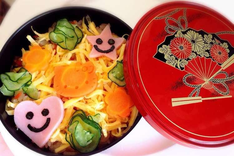 ちらし寿司 お弁当 子供 キャラ弁 レシピ 作り方 By はーちんぷー クックパッド 簡単おいしいみんなのレシピが353万品