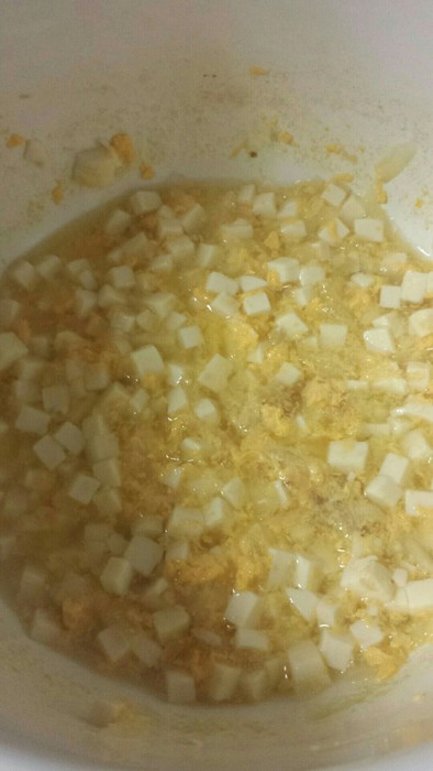 豆腐の卵とじ(離乳食 中期～)の写真