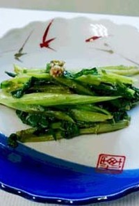 春の山菜：ふきのとうの茎炒め