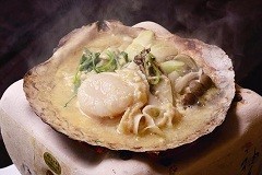 ホタテの貝焼き味噌の画像