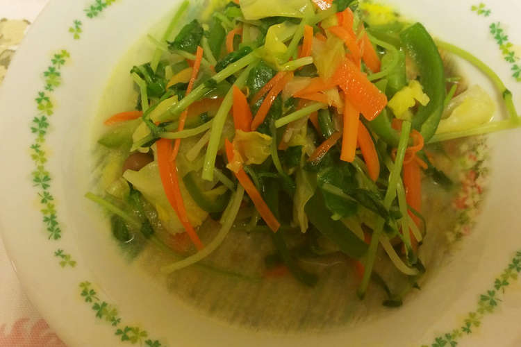 シャキシャキ美味しい豆苗の野菜炒め レシピ 作り方 By Mari1014 クックパッド 簡単おいしいみんなのレシピが378万品
