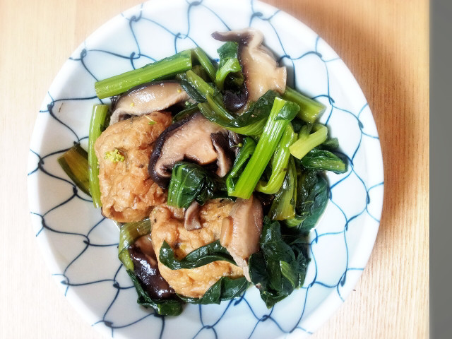 小松菜とがんもの煮物の画像
