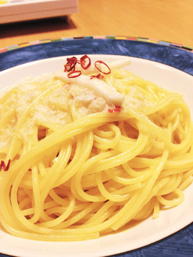和風とろろペペロンチーノ(山かけパスタ)