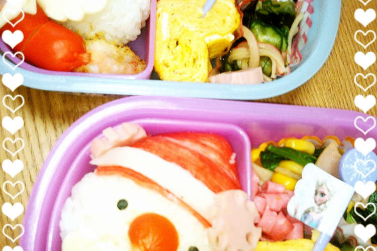 キャラ弁初心者 クリスマス簡単サンタ レシピ 作り方 By ツムツムママ クックパッド 簡単おいしいみんなのレシピが349万品
