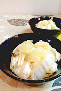 生白菜と文旦の簡単さっぱりおつまみサラダ
