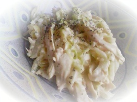 レンジで簡単♪白菜と鶏肉サラダ