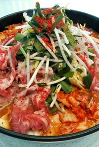 韓国料理屋さんの豚キムチ鍋～味噌チゲ～