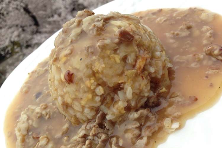 簡単 肉あんかけ炒飯 香味ペースト醤油で レシピ 作り方 By Motoimaru クックパッド 簡単おいしいみんなのレシピが353万品
