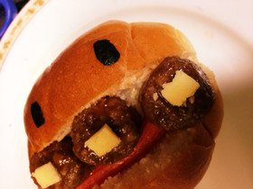 忙しい朝に!余り物で作るアンパンマンぱん