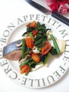 レンジで簡単☆鮭と野菜の満足ワンプレートの画像