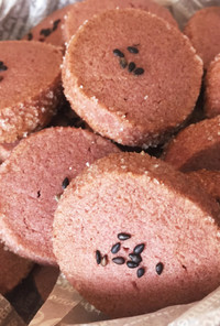 サクほろっ♡紅芋の米粉バタークッキー