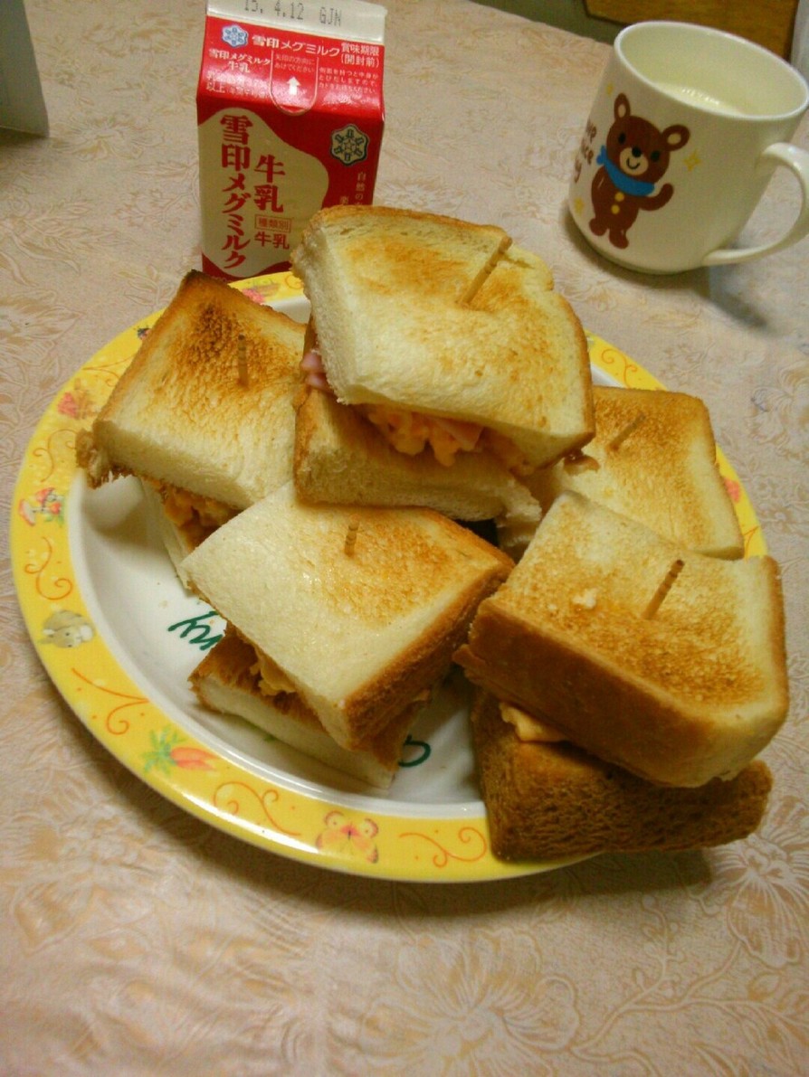 ハム&玉子サンドの画像