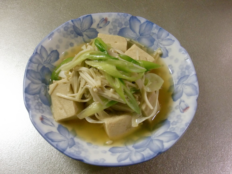 高野豆腐とえのきの煮物の画像