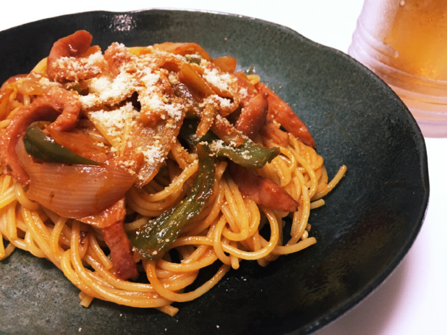 昔、食べた昭和のスパゲッティナポリタンの画像