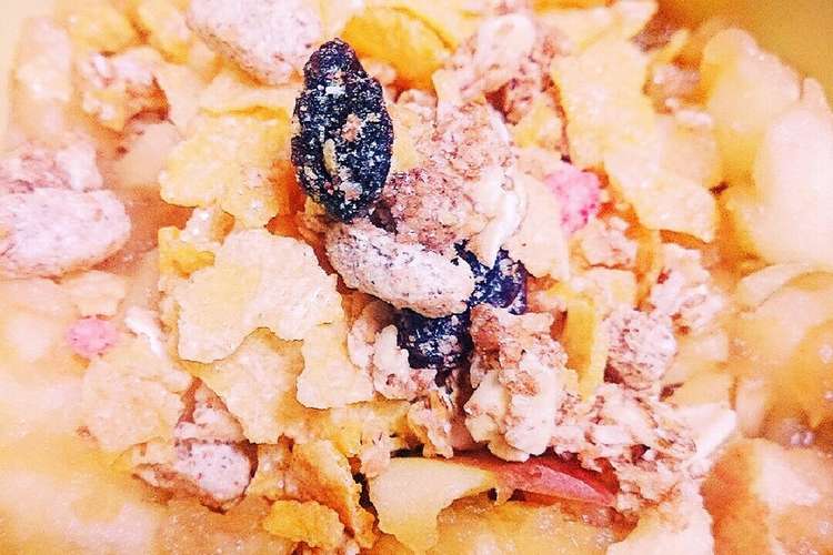 フルグラとりんごde簡単朝ご飯 レシピ 作り方 By 胡麻湯さん クックパッド 簡単おいしいみんなのレシピが358万品