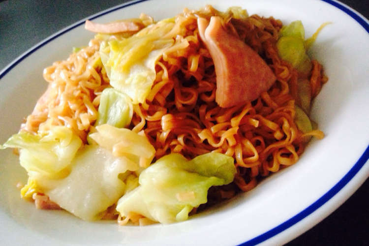 アレンジ チキンラーメン焼きそば レシピ 作り方 By ニンペリ クックパッド 簡単おいしいみんなのレシピが350万品
