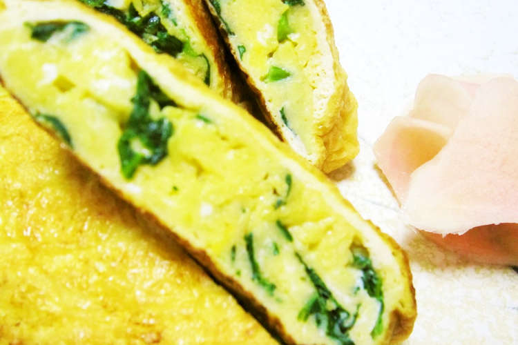 簡単節約おかず 油揚げの卵焼き レシピ 作り方 By Satorisu クックパッド