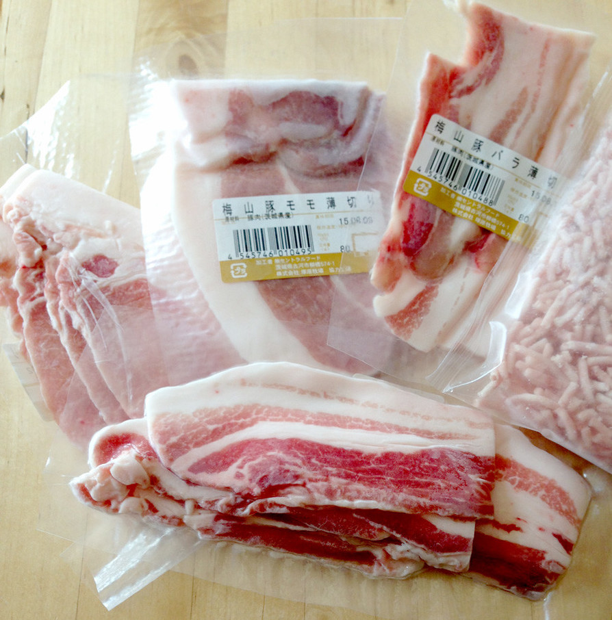 冷凍豚肉のおいしい解凍【梅山豚】の画像