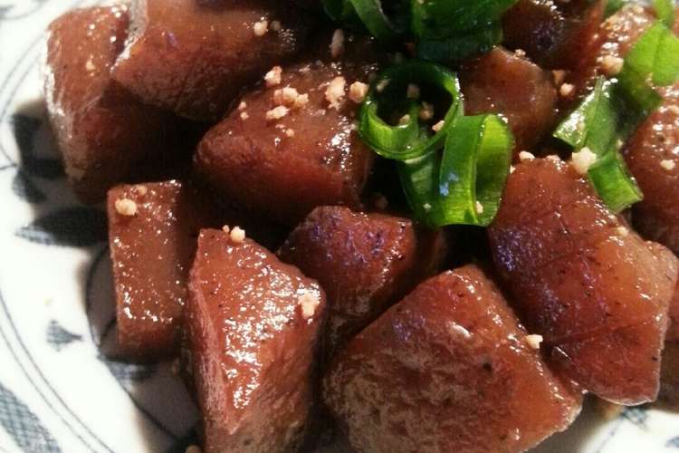 こんにゃくの甘辛煮 お弁当 おつまみに レシピ 作り方 By しゆまんま クックパッド 簡単おいしいみんなのレシピが352万品