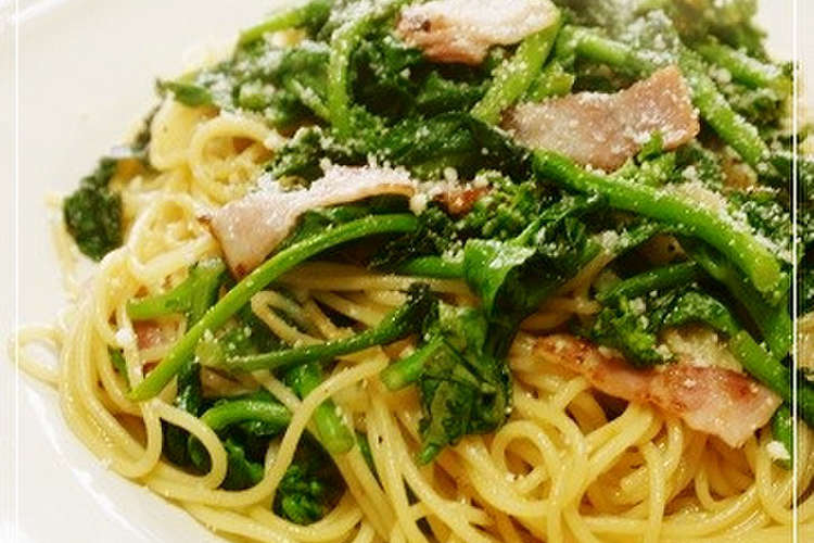 菜の花とベーコンの春パスタ レシピ 作り方 By なないく クックパッド 簡単おいしいみんなのレシピが367万品