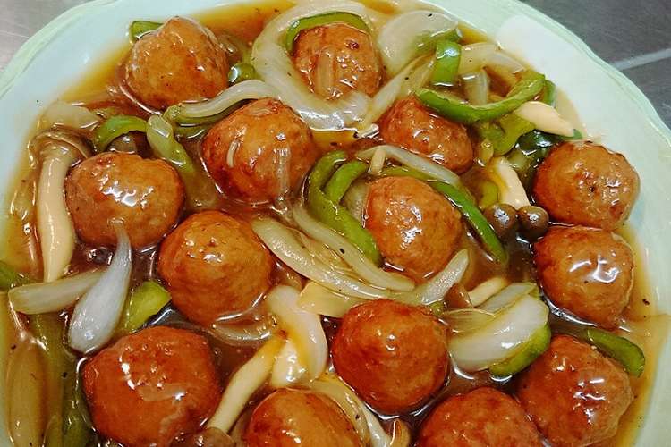 肉団子の酢豚風 業務用肉団子を使って レシピ 作り方 By こいめし クックパッド