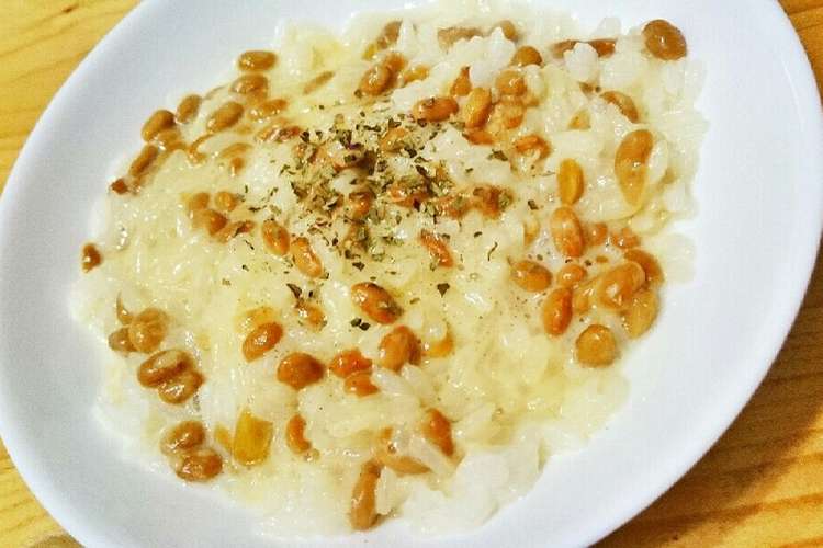レンジで簡単 納豆チーズリゾット レシピ 作り方 By ちょこ クックパッド 簡単おいしいみんなのレシピが360万品
