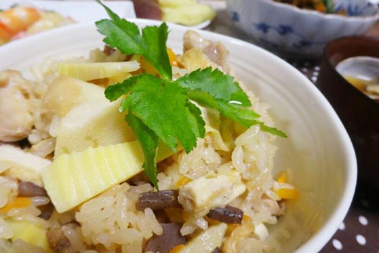 簡単で激ウマ 鶏肉入り たけのこご飯 レシピ 作り方 By あけmama クックパッド 簡単おいしいみんなのレシピが359万品