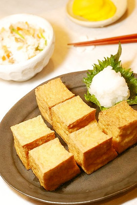 10分で完成!カリカリ厚揚げおろしソース