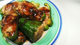 肉汁の量がやばい!ピーマンの肉詰め!