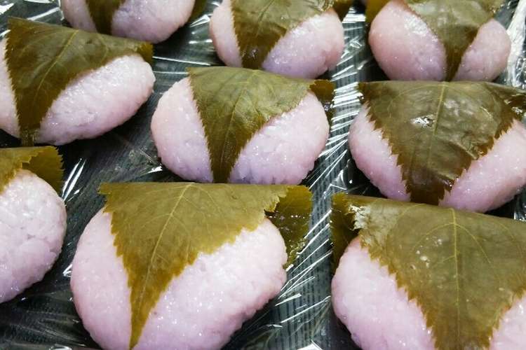 春の味わい 桜餅 もち米で レシピ 作り方 By てらてらぼーず クックパッド 簡単おいしいみんなのレシピが357万品