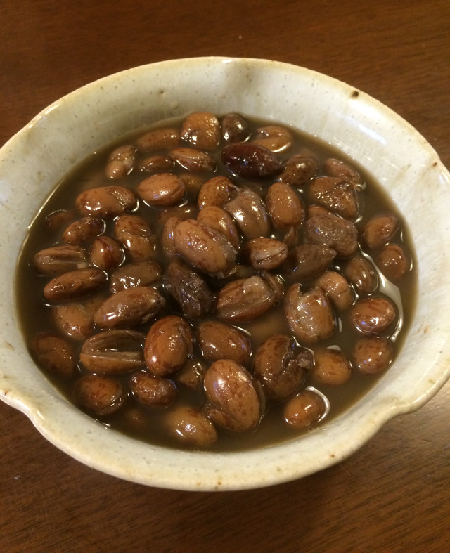 うずら豆の煮豆の画像
