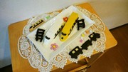 新幹線ケーキ☆のぞみ&ドクターイエロー☆の写真
