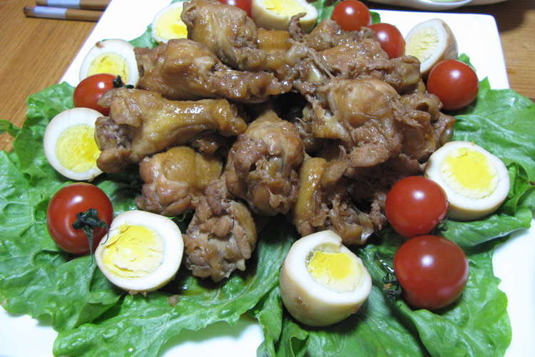 鶏手羽元のこってり甘辛煮 圧力鍋 レシピ 作り方 By ゆーかちん クックパッド