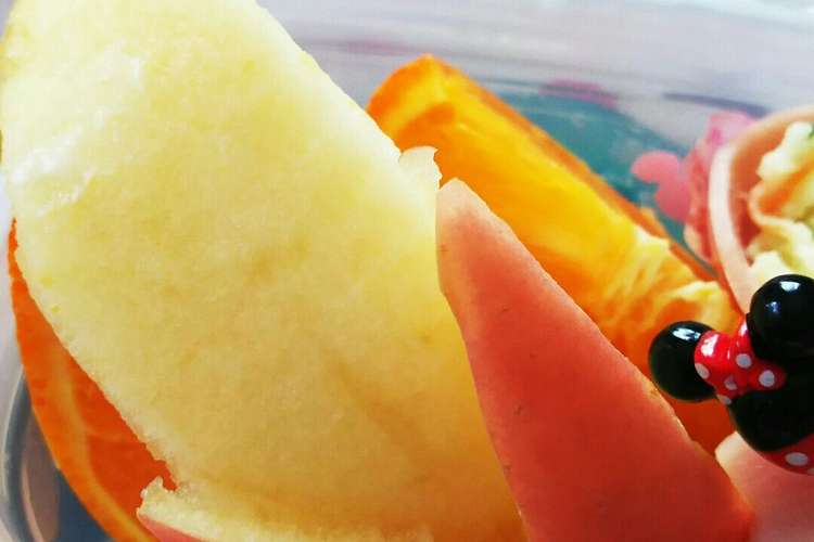 お弁当など林檎の変色防止に 色止め方法 レシピ 作り方 By Pokoぽん 彡 クックパッド 簡単おいしいみんなのレシピが354万品