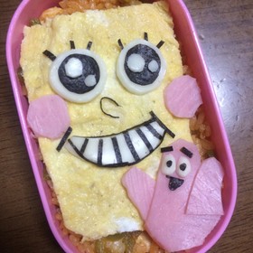 スポンジボブ&パトリックのキャラ弁