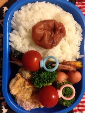 ✿新一年生✿学童5日目お弁当の画像