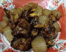 豚肉と大根と栗のオイスターソース煮