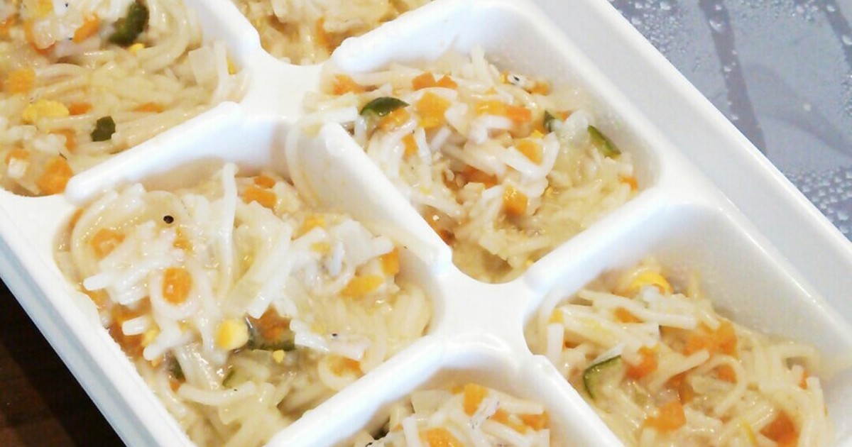 離乳食中期 しらすと卵の野菜煮込そうめん レシピ 作り方 By 男子の母 クックパッド