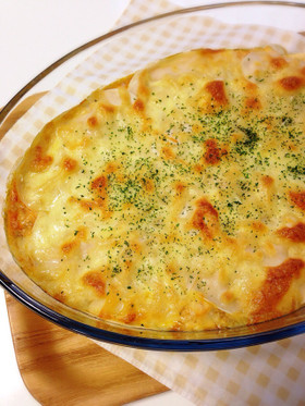 わが家の*餃子の皮de豆腐ラザニア