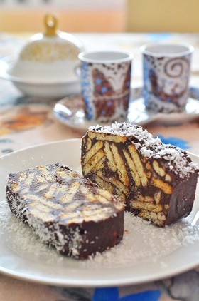 トルコのお菓子☆モザイクケーキ