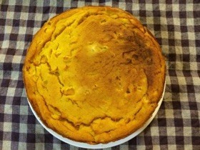 素朴な甘み♪南瓜とコーンの米粉ケーキ♪