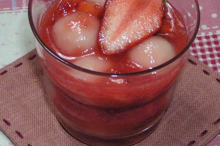 いちごとうふ白玉 レシピ 作り方 By ｙａｍａｋｏ クックパッド 簡単おいしいみんなのレシピが355万品