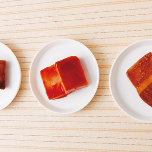 しっかりタレ漬け豆腐3種