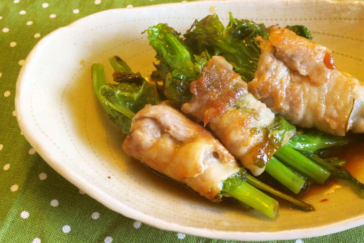 菜の花の豚バラ巻き レシピ 作り方 By あっしー食堂 クックパッド 簡単おいしいみんなのレシピが370万品