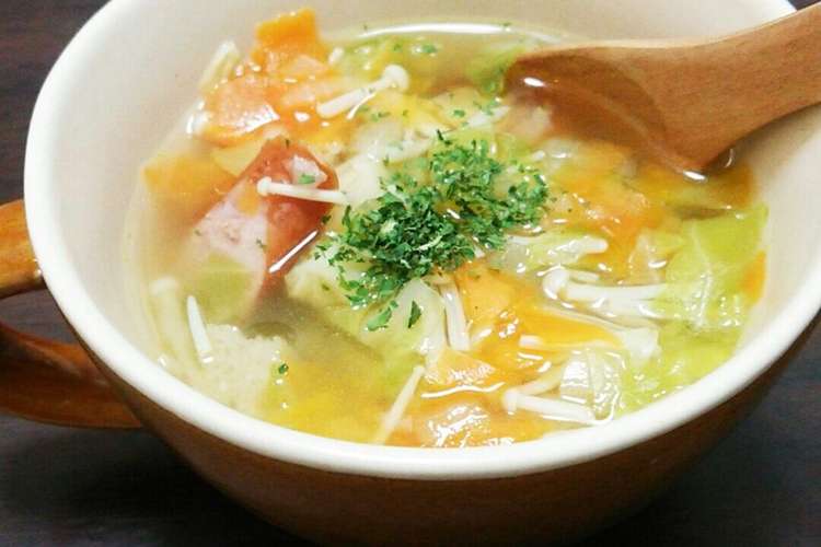 鶏ガラで 具だくさん野菜スープ レシピ 作り方 By ショコーラ クックパッド